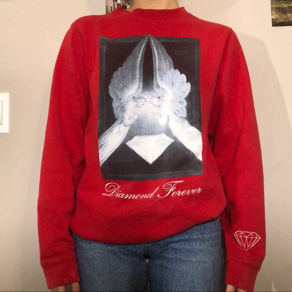 Vintage Red Diamond Forever Sweater